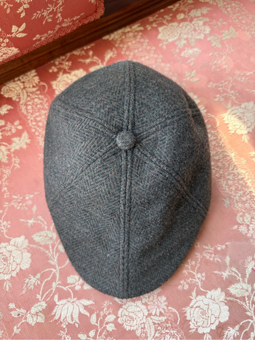 Charcoal Gray Wool Newsboy Cap men’s m / l